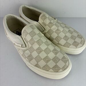 Vans Classic Checkerboard Slip On Canvas Shoes NWOT
